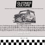OldtimerCulture #3 | 100 Vehicles, 100 Charcoal Sketches | Limited to 300 Copies