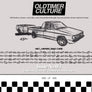 OldtimerCulture #3 | 100 Vehicles, 100 Charcoal Sketches | Limited to 300 Copies