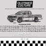 OldtimerCulture #3 | 100 Vehicles, 100 Charcoal Sketches | Limited to 300 Copies