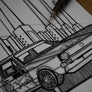 Inspiration from @mkonecaddywrc /VOLKSWAGEN CADDY mk1 Handmade Artwork and Coloring Pages (Option Puzzle)