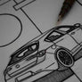 Inspiration from @the.white.giuly /ALFA ROMEO Giulietta Handmade Artwork and Coloring Pages (Option Puzzle)