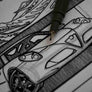 Inspiration from @americanbru /ALFA ROMEO 4C Handmade Artwork and Coloring Pages (Option Puzzle)