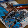 Inspiration from @bengt.bmw /BMW E9 Handmade Artwork and Coloring Pages (Option Puzzle)