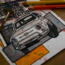 Inspiration from @whitefiat500l /FIAT 500 Handmade Artwork and Coloring Pages (Option Puzzle)