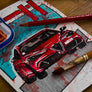 Inspiration from @choimbodeluna /ALFA ROMEO GIULIA Handmade Artwork and Coloring Pages (Option Puzzle)