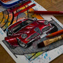 Inspiration from @alfagsv10106 /ALFA ROMEO GSV Handmade Artwork and Coloring Pages (Option Puzzle)
