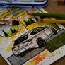 Inspiration from @the.white.giuly /ALFA ROMEO Giulietta Handmade Artwork and Coloring Pages (Option Puzzle)