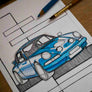Inspiration from @mcqueensgarage /PORSCHE 911 Handmade Artwork (Option Puzzle)