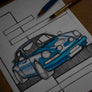 Inspiration from @mcqueensgarage /PORSCHE 911 Handmade Artwork (Option Puzzle)