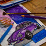 Inspiration from @vw_beetle_1973 /VOLKSWAGEN BEETLE Handmade Artwork and Coloring Pages (Option Puzzle)