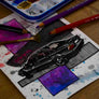 Inspiration from @laura.e36 /BMW E36 Handmade Artwork and Coloring Pages (Option Puzzle)