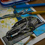 Inspiration from @pgcengel /Mercedes-Benz W177 Handmade Artwork and Coloring Pages (Option Puzzle)