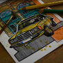Inspiration from @vergiss_meinnicht and @mbclassic_fan /Mercedes-Benz W123 Handmade Artwork and Coloring Pages (Option Puzzle)