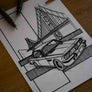 Inspiration from @bengt.bmw /BMW E9 Handmade Artwork and Coloring Pages (Option Puzzle)