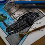 Inspiration from @thosti636 /Mercedes-Benz AMG GT C Handmade Artwork and Coloring Pages (Option Puzzle)