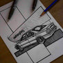 Inspiration from @laura.e36 /BMW E36 Handmade Artwork and Coloring Pages (Option Puzzle)