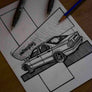 Inspiration from @laura.e36 /BMW E36 Handmade Artwork and Coloring Pages (Option Puzzle)