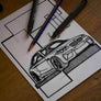 Inspiration from @m2_lbb /BMW M2 Handmade Artwork and Coloring Pages (Option Puzzle)