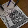 Inspiration from @tobleob /Mercedes-Benz G-WAGON Handmade Artwork and Coloring Pages (Option Puzzle)