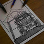 Inspiration from @tobleob /Mercedes-Benz G-WAGON Handmade Artwork and Coloring Pages (Option Puzzle)
