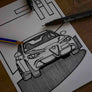 Inspiration from @choimbodeluna /ALFA ROMEO GIULIA Handmade Artwork and Coloring Pages (Option Puzzle)