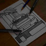 Inspiration from @993_outlaw /PORSCHE 993 Handmade Artwork and Coloring Pages (Option Puzzle)