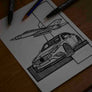 Inspiration from @pgcengel /Mercedes-Benz W177 Handmade Artwork and Coloring Pages (Option Puzzle)