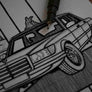 Inspiration from @el_gordito_73 /Mercedes-Benz W116 Handmade Artwork and Coloring Pages (Option Puzzle)