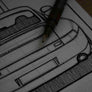 Inspiration from @993_outlaw /PORSCHE 993 Handmade Artwork and Coloring Pages (Option Puzzle)