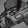 Inspiration from @mouns1104 /PORSCHE GT2 RS Handmade Artwork and Coloring Pages (Option Puzzle)