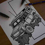 Inspiration from @polarlandy /Land Rover Defender Handmade Artwork and Coloring Pages (Option Puzzle)