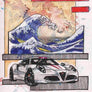 Inspiration from @americanbru /ALFA ROMEO 4C Handmade Artwork and Coloring Pages (Option Puzzle)