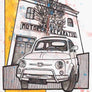 Inspiration from @whitefiat500l /FIAT 500 Handmade Artwork and Coloring Pages (Option Puzzle)