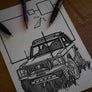 Inspiration from @theaussiedjango /RANGE ROVER Handmade Artwork and Coloring Pages (Option Puzzle)