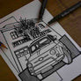 Inspiration from @whitefiat500l /FIAT 500 Handmade Artwork and Coloring Pages (Option Puzzle)