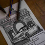Inspiration from @helle_tcr /VOLKSWAGEN GOLF R Handmade Artwork and Coloring Pages (Option Puzzle)