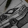 Inspiration from @laura.e36 /BMW E36 Handmade Artwork and Coloring Pages (Option Puzzle)