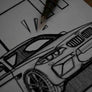 Inspiration from @m2_lbb /BMW M2 Handmade Artwork and Coloring Pages (Option Puzzle)
