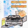 Inspiration from @300sl_r129 's R129 / Handmade Artwork and Coloring Pages (Option Puzzle)