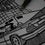 Inspiration from @w124cabriolet /Mercedes-Benz W124 Cabriolet Handmade Artwork and Coloring Pages (Option Puzzle)