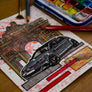 Inspiration from @helle_tcr /VOLKSWAGEN GOLF R Handmade Artwork and Coloring Pages (Option Puzzle)