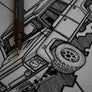 Inspiration from @polarlandy /Land Rover Defender Handmade Artwork and Coloring Pages (Option Puzzle)