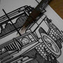 Inspiration from @theaussiedjango /RANGE ROVER Handmade Artwork and Coloring Pages (Option Puzzle)