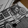 Inspiration from @matt_ske /Land Rover Discovery Handmade Artwork and Coloring Pages (Option Puzzle)