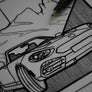 Inspiration from @bermuda.06 /ABARTH 124 SPIDER Handmade Artwork and Coloring Pages (Option Puzzle)