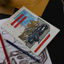 Inspiration from @bermuda.06 /ABARTH 124 SPIDER Handmade Artwork and Coloring Pages (Option Puzzle)