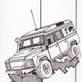 Inspiration from @polarlandy /Land Rover Defender Handmade Artwork and Coloring Pages (Option Puzzle)