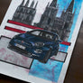 Inspiration from @franmoreno 's Fiat 500 and Mercedes Benz S205 / Handmade Artwork
