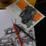Inspiration from @polarlandy /Land Rover Defender Handmade Artwork and Coloring Pages (Option Puzzle)