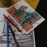 Inspiration from @w124cabriolet /Mercedes-Benz W124 Cabriolet Handmade Artwork and Coloring Pages (Option Puzzle)